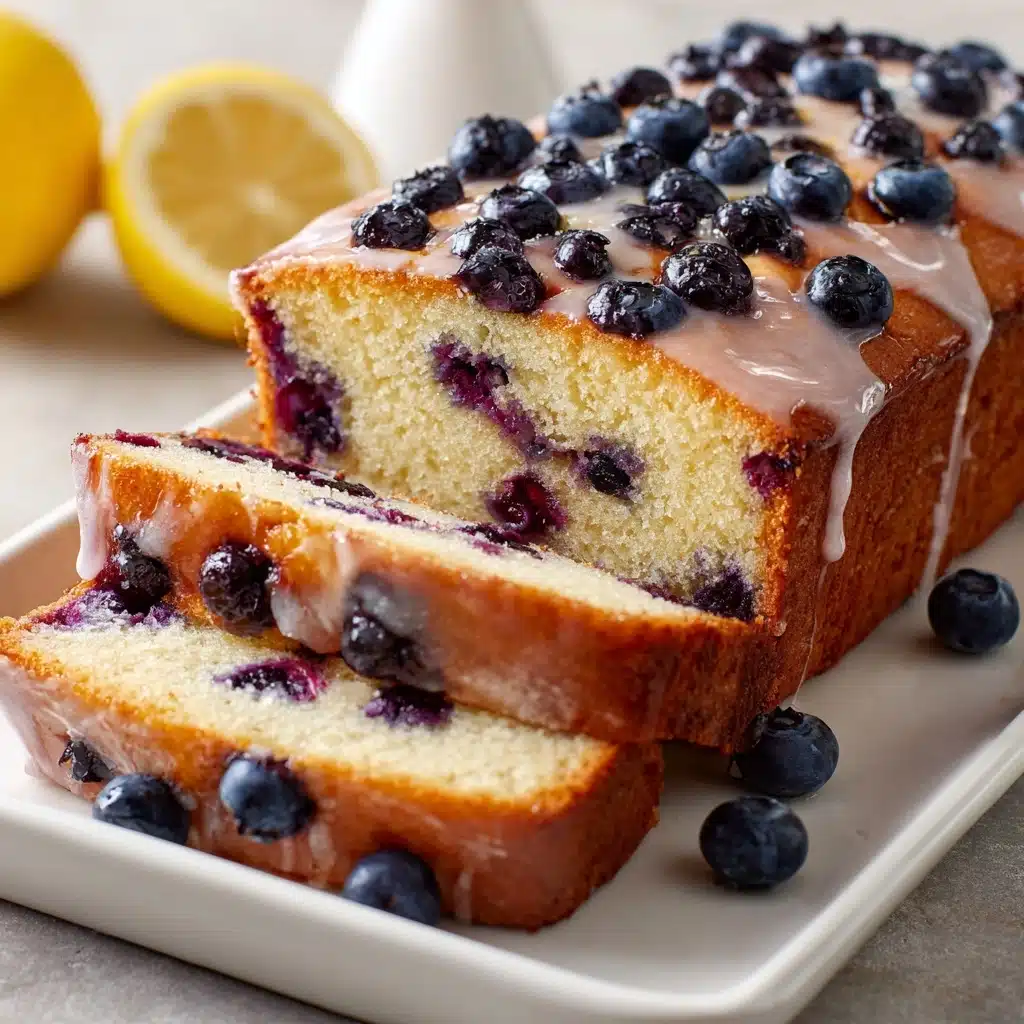 Moist Blueberry Zucchini Bread with a Lemon Glaze Recipe