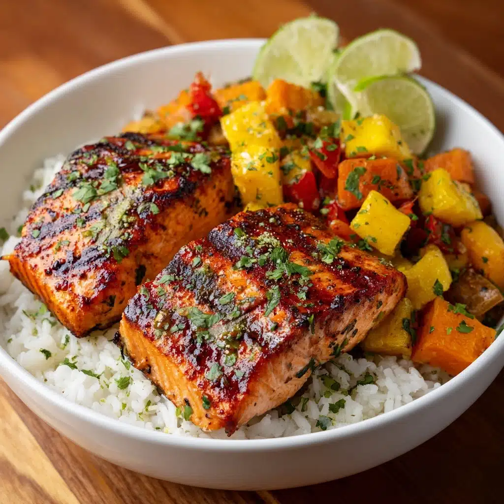 Chili Lime Salmon Bowls Recipe - Recipe Image