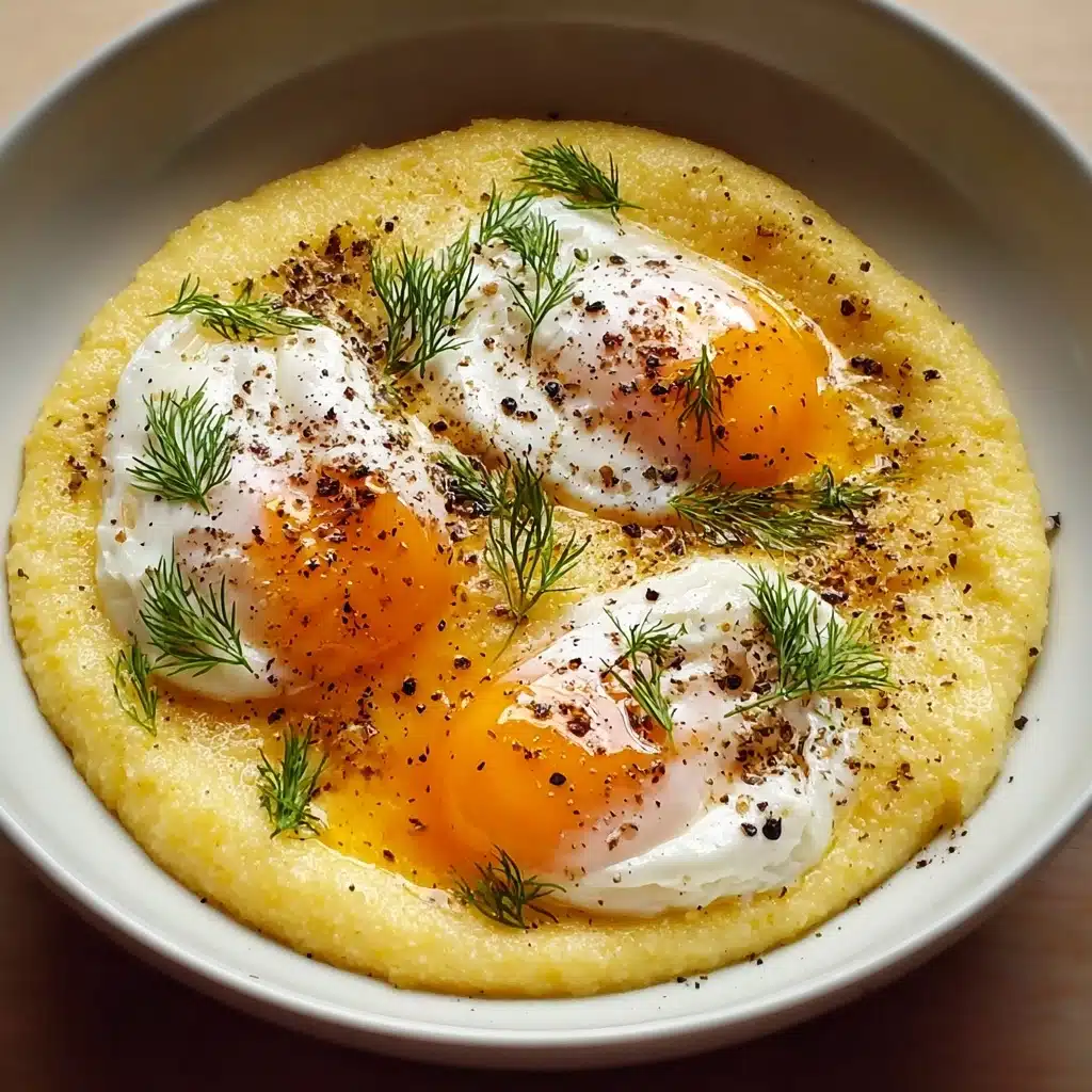 Creamy Polenta with Poached Eggs Recipe - Recipe Image