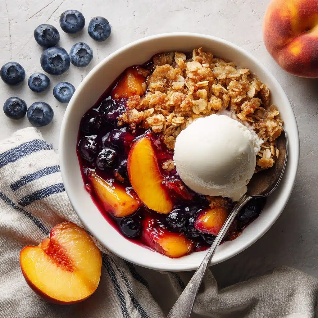 Blueberry Peach Crumble Recipe - Recipe Image