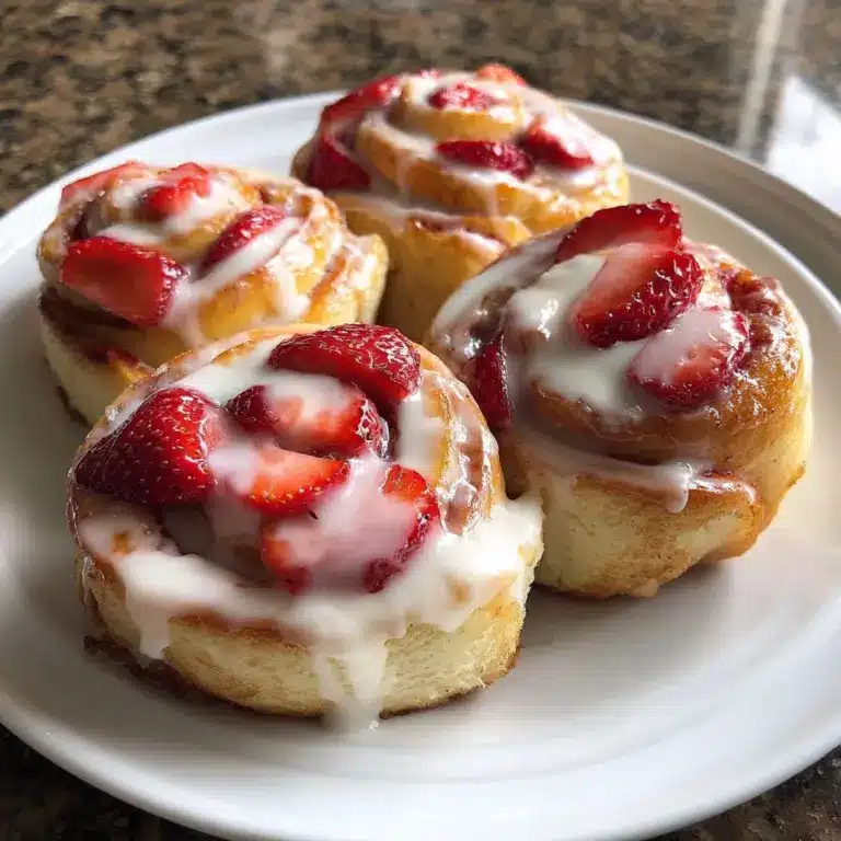Strawberry Cheesecake Cinnabon Rolls Recipe