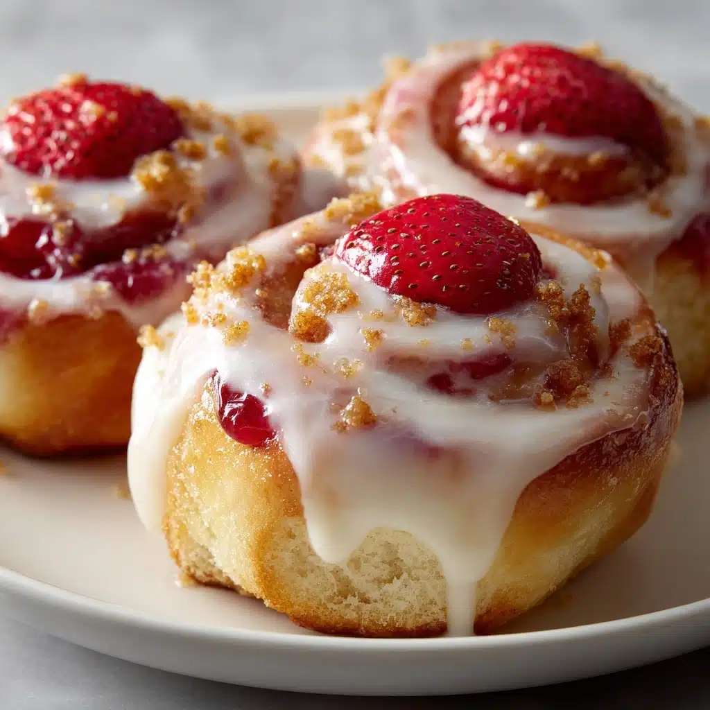 Strawberry Cheesecake Cinnabon Rolls Recipe - Recipe Image