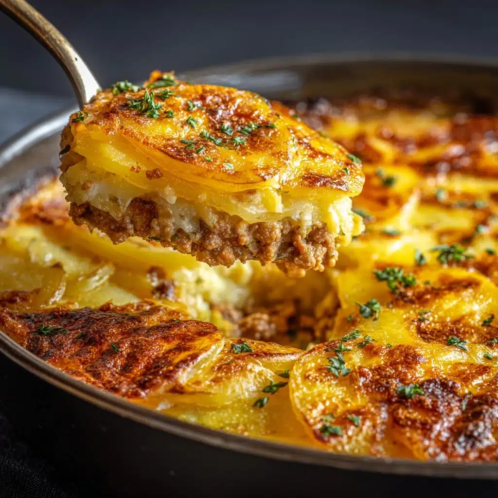 Hobo Casserole Rustic Ground Beef and Potato Bake Recipe - Recipe Image
