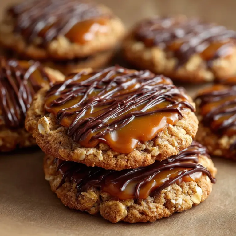 Peanut Butter Chocolate Caramel Cookies Recipe