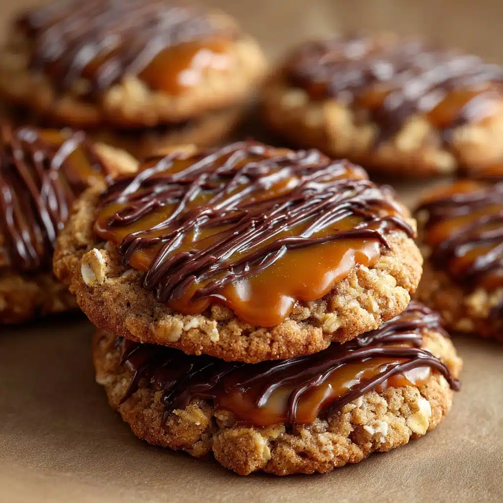 Peanut Butter Chocolate Caramel Cookies Recipe