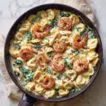 Shrimp Tortellini with Garlic Sauce Recipe