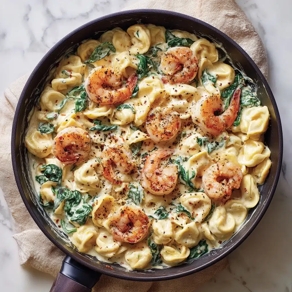 Shrimp Tortellini with Garlic Sauce Recipe