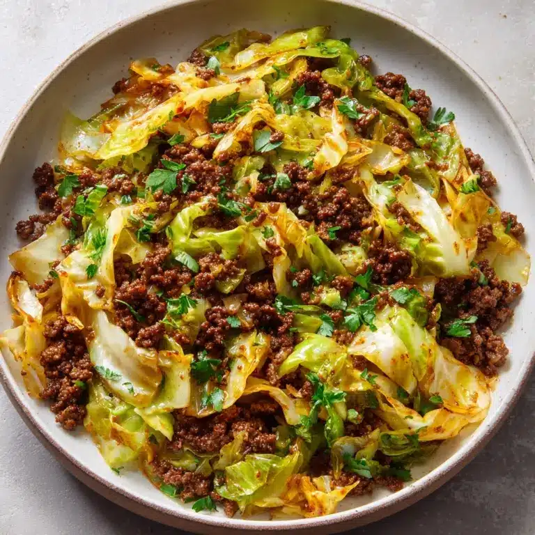 Ground Beef and Chopped Cabbage Recipe