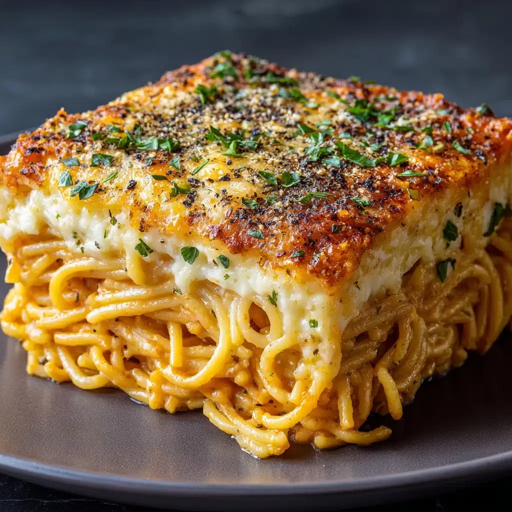 Baked Cream Cheese Spaghetti Casserole Recipe
