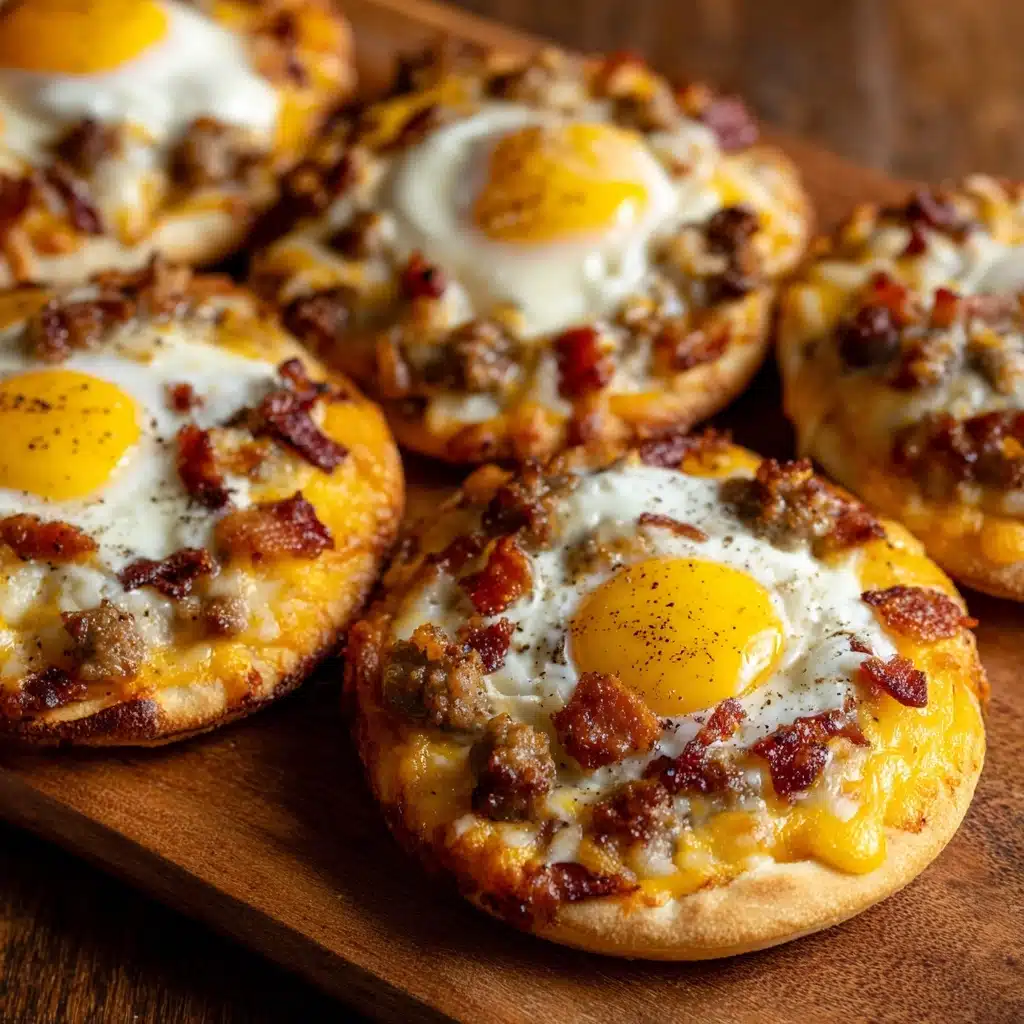 English Muffin Breakfast Pizza Recipe - Recipe Image