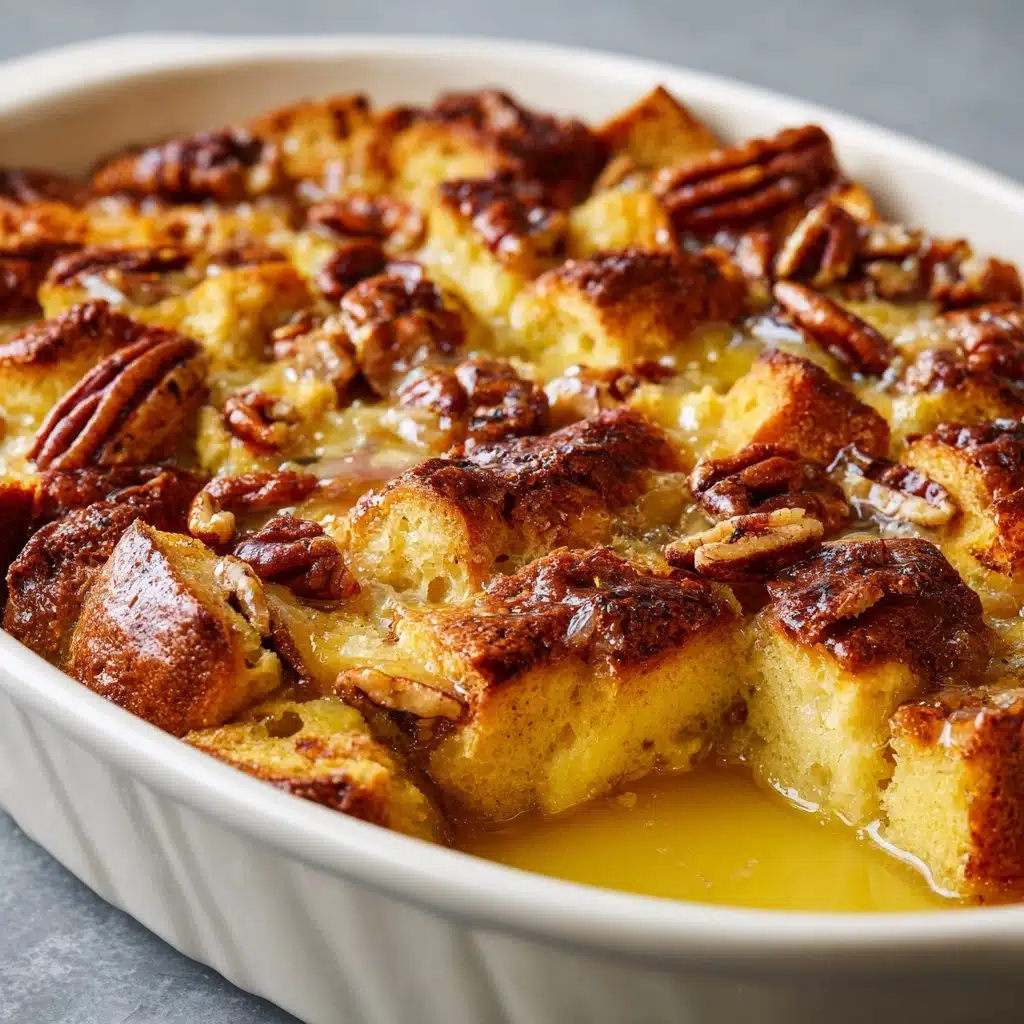 Pecan Pie Bread Pudding Recipe - Recipe Image