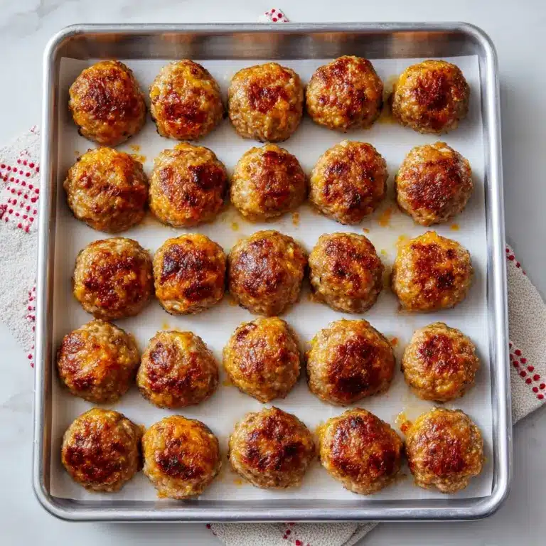 4-Ingredient Baked Chicken Meatballs Recipe