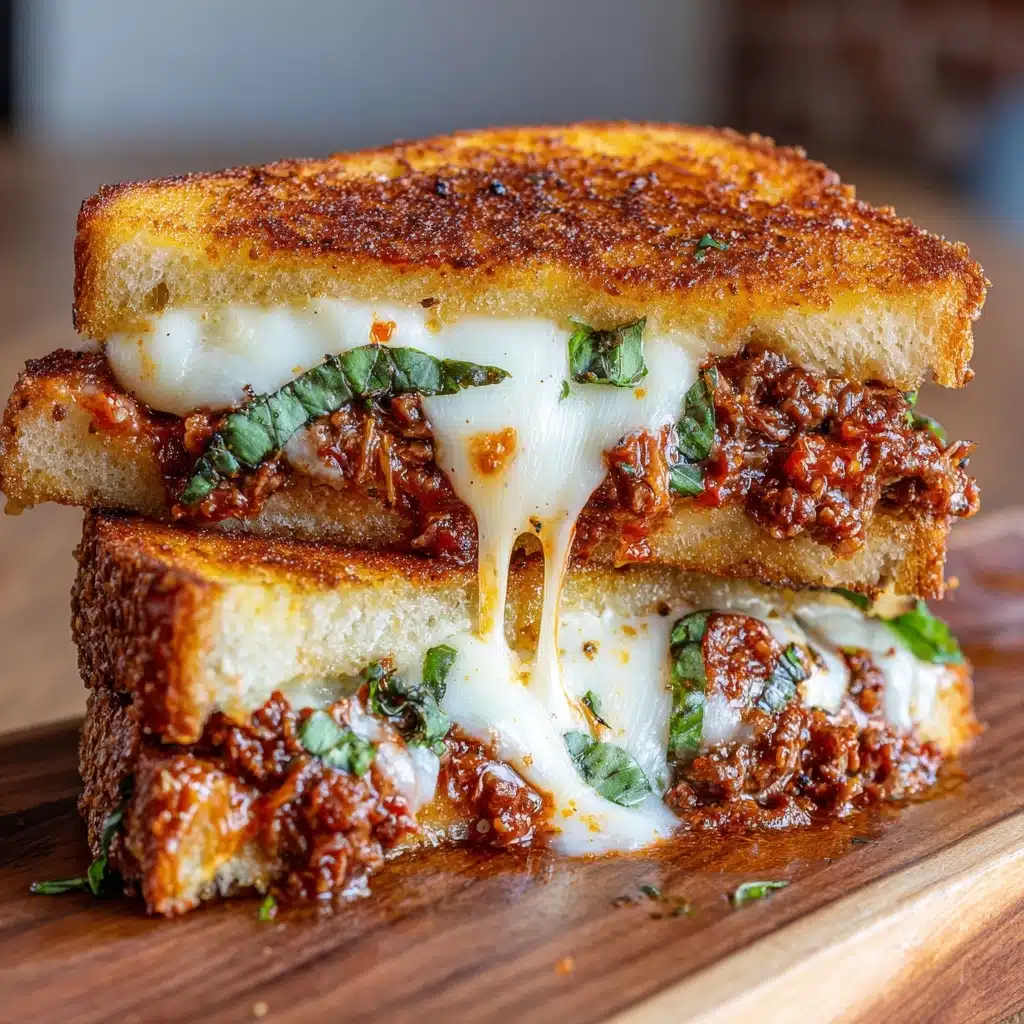 Lazy Chicken Parmesan Grilled Cheese Recipe - Recipe Image