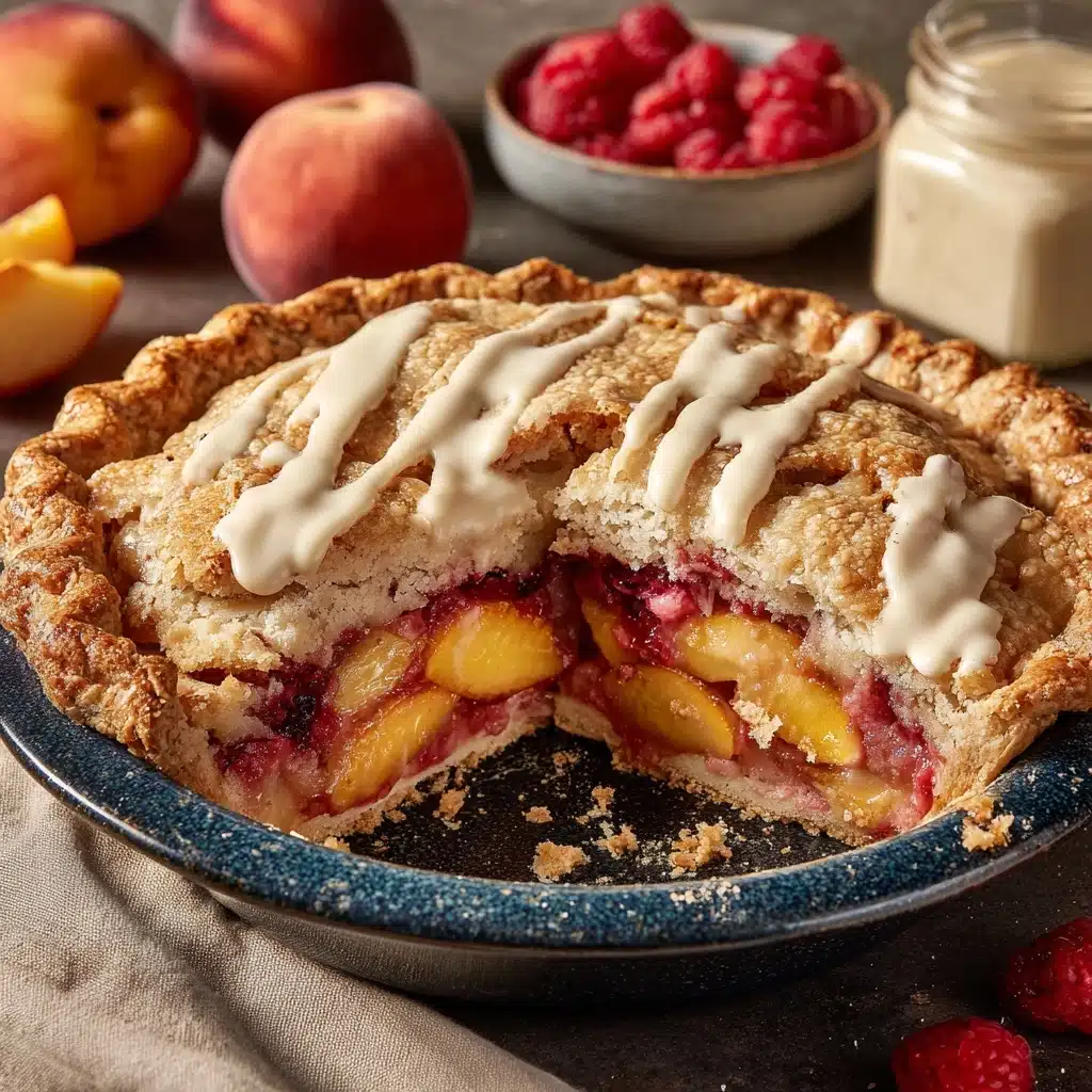 Raspberry Peach Pie Recipe - Recipe Image