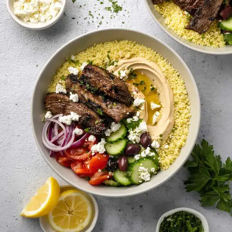 Mediterranean Steak Bowls Recipe