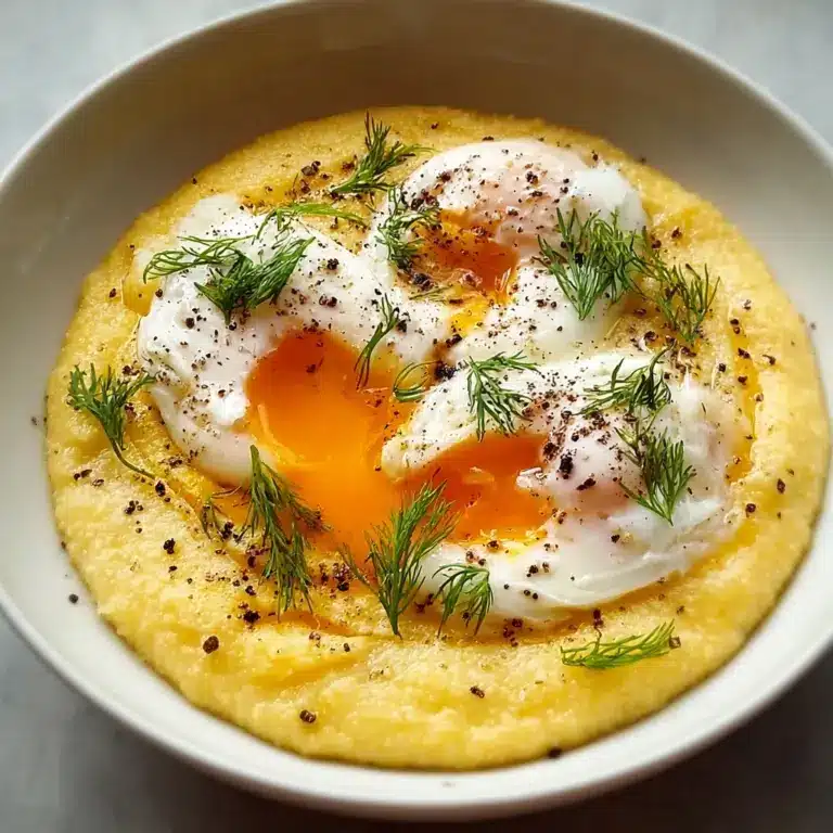 Creamy Polenta with Poached Eggs Recipe