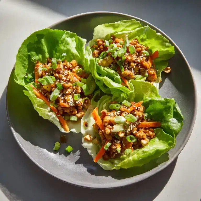 Thai Chicken Lettuce Wraps Recipe