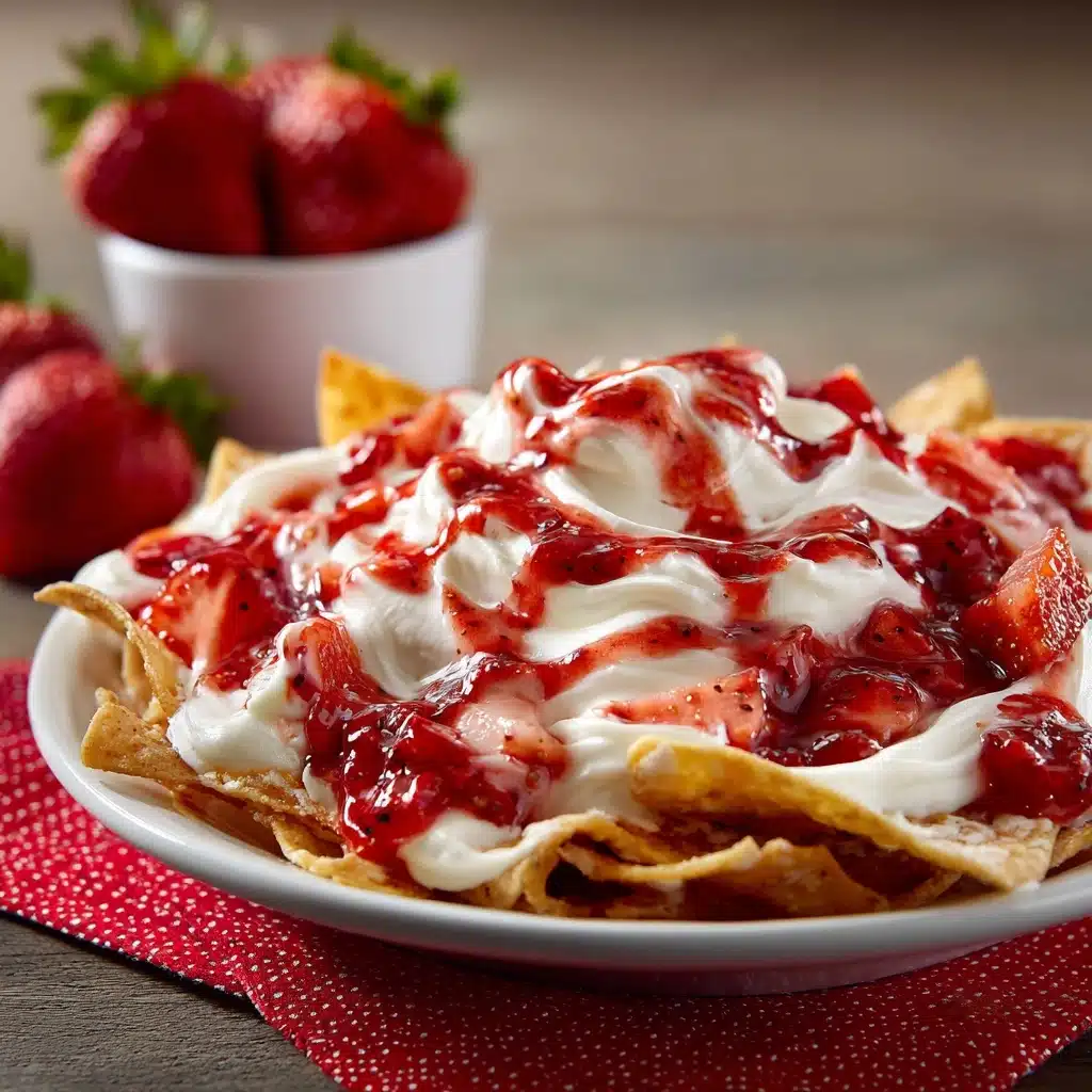 Strawberry Cheesecake Nachos Recipe - Recipe Image