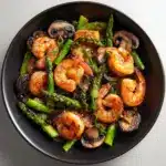 Shrimp and Asparagus Stir-Fry with Mushrooms Recipe