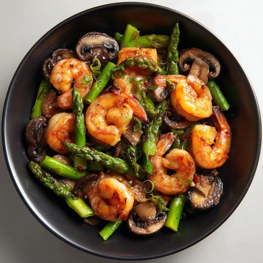 Shrimp and Asparagus Stir-Fry with Mushrooms Recipe