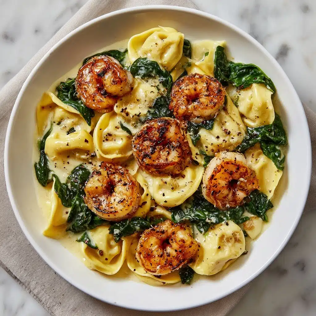 Shrimp Tortellini with Garlic Sauce Recipe - Recipe Image