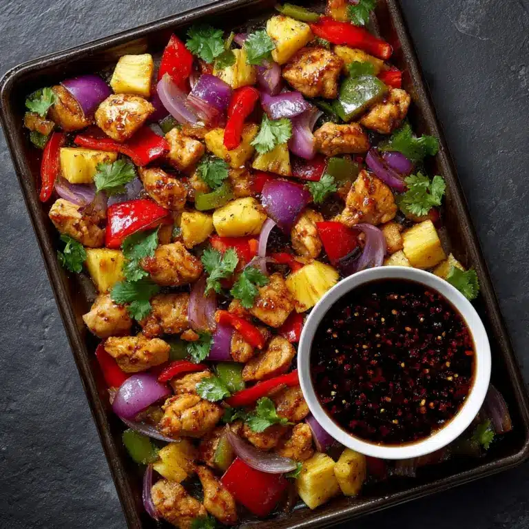 Pineapple Chicken Sheet Pan Meal Recipe