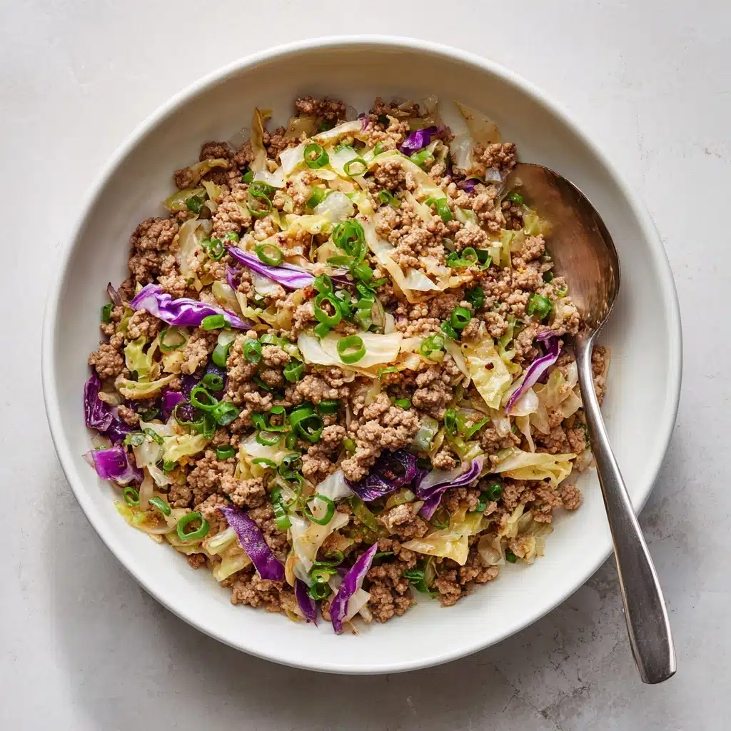Egg Roll Bowls with Chicken and Cabbage Recipe - Recipe Image