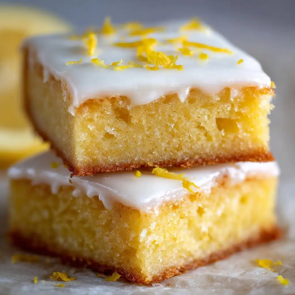 Easy Lemon Brownies Recipe - Recipe Image