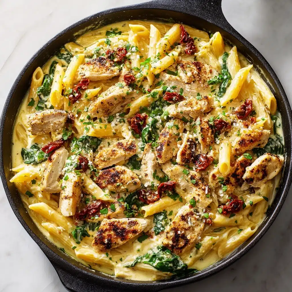 Creamy Tuscan Chicken Pasta Recipe