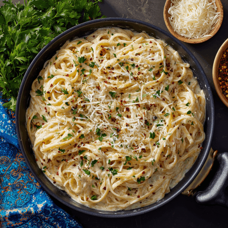 Creamy Garlic Butter Spaghetti Recipe