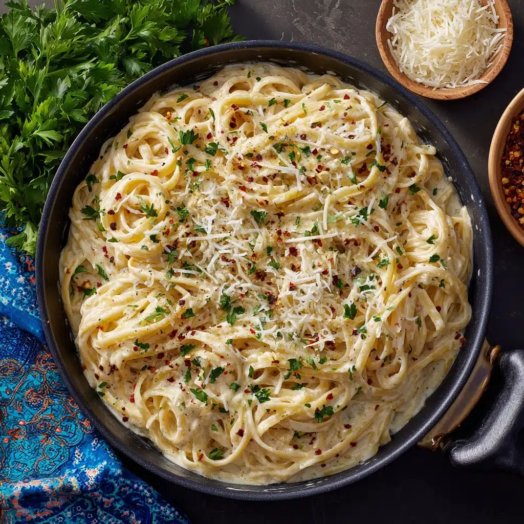 Creamy Garlic Butter Spaghetti Recipe - Recipe Image