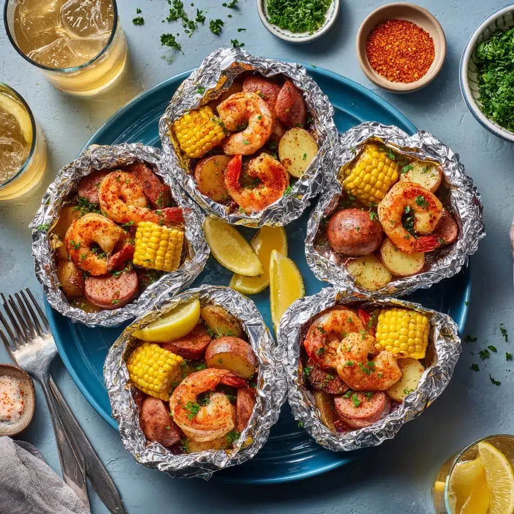 Easy Cajun Shrimp Boil Foil Packs (Oven or Grill! Recipe - Recipe Image