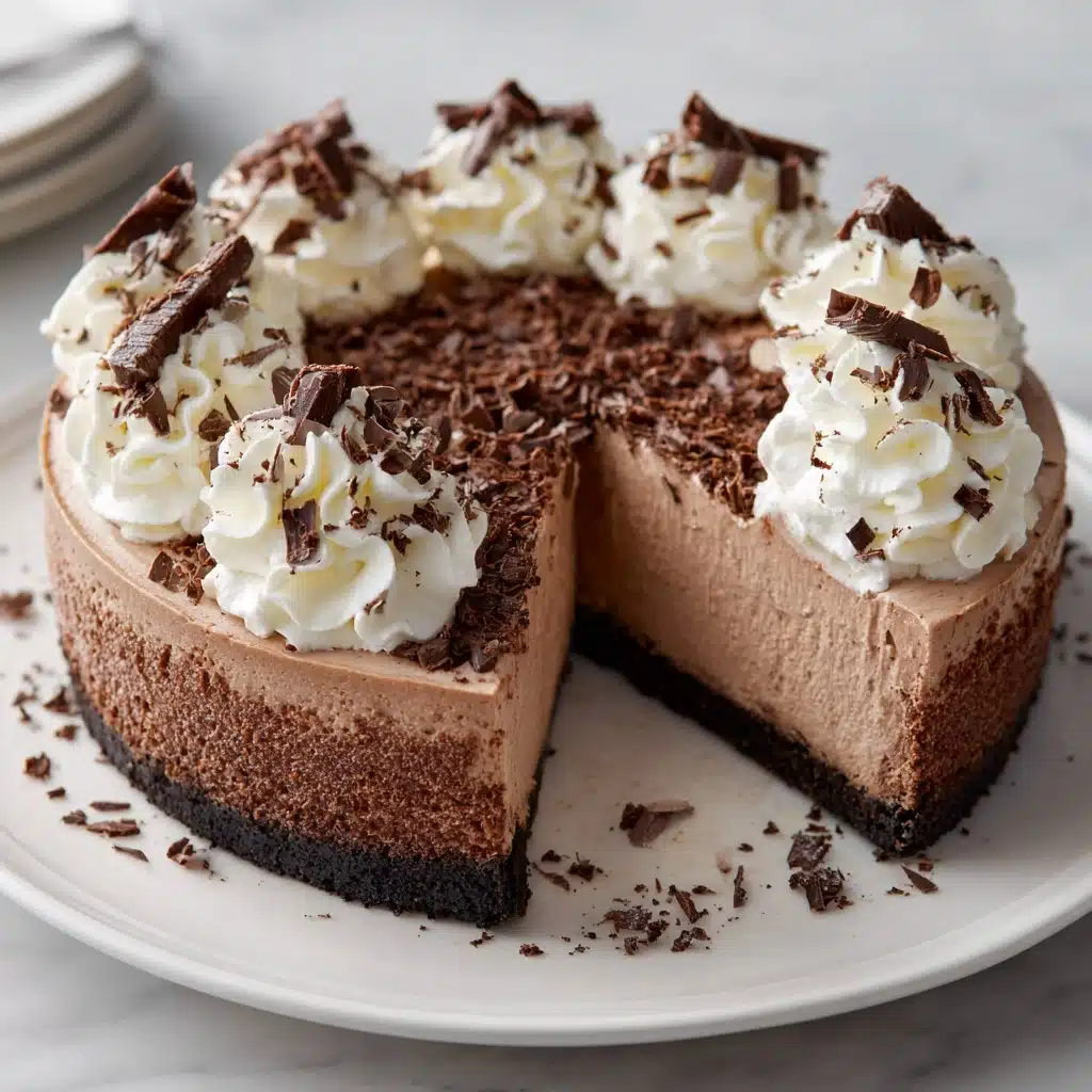 No Bake Chocolate Cheesecake Recipe - Recipe Image