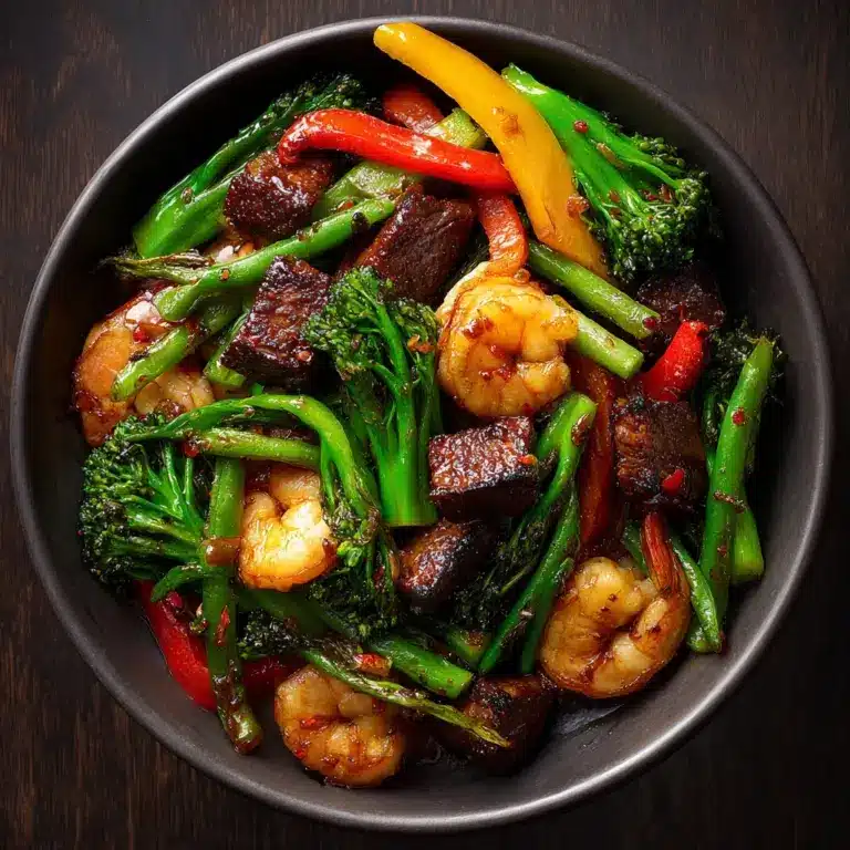 STEAK AND SHRIMP STIR FRY Recipe