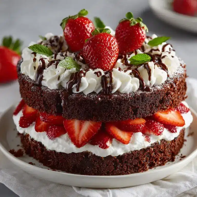 Easy Chocolate Strawberry Shortcake Recipe