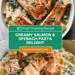 Quick Salmon & Spinach Pasta Recipe