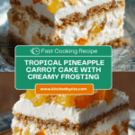 Pineapple Carrot Cream Cake : Moist & Tropical Recipe