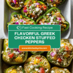 Greek Chicken Stuffed Peppers Recipe