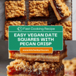 Vegan Date Squares (easy and healthy!) Recipe