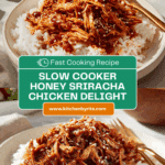 Slow Cooker Honey Sriracha Chicken Recipe