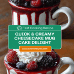 Cheesecake Flavored Mug Cake Recipe