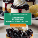Juicy Mini Lemon Blueberry Cheesecakes Recipe