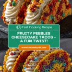 Fruity Pebbles Cheesecake Tacos Recipe
