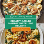 Shrimp Tortellini with Garlic Sauce Recipe
