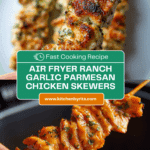 Ranch Garlic Parmesan Chicken Skewers Recipe