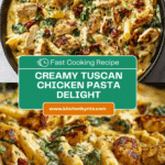 Creamy Tuscan Chicken Pasta Recipe