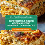 Baked Cream Cheese Spaghetti Casserole Recipe