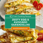 Egg & Avocado Breakfast Quesadilla Recipe