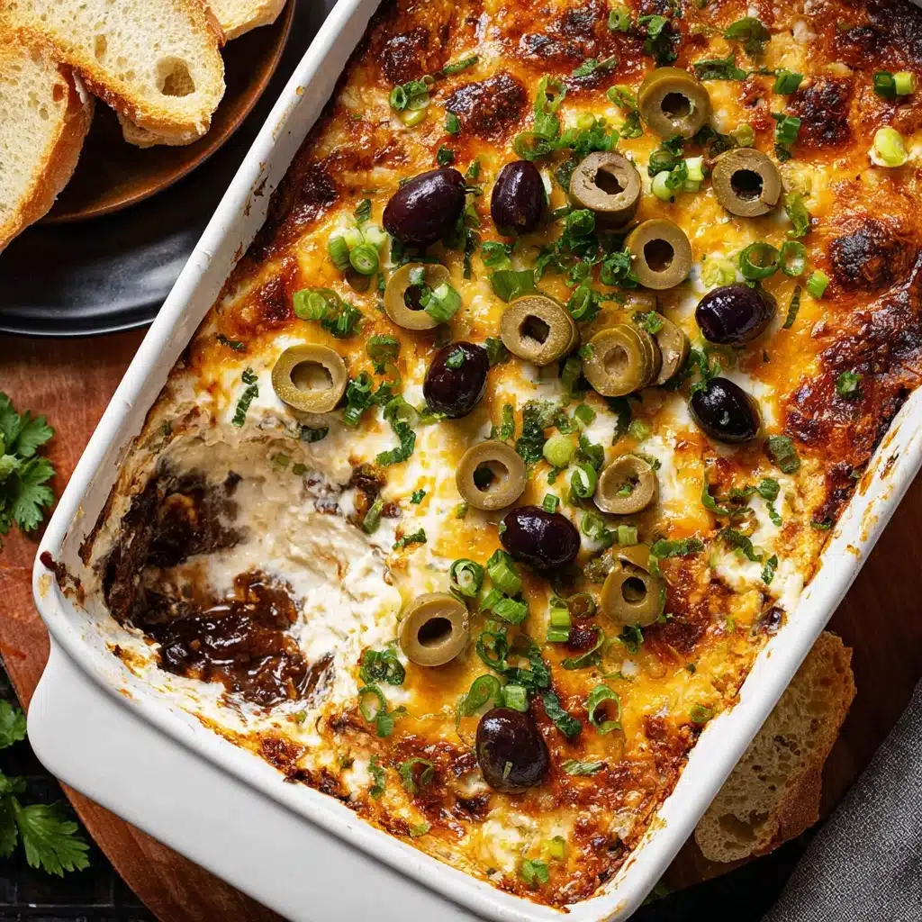 Cheesy Baked Olive Dip Recipe - Recipe Image