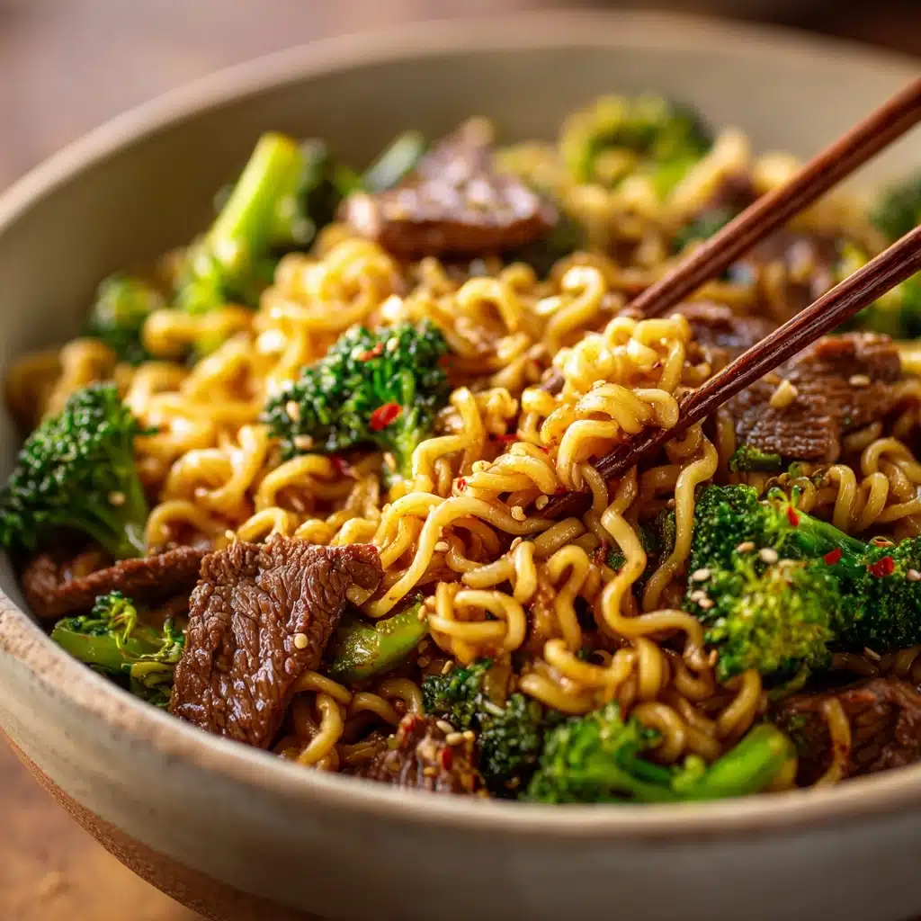 Beef and Broccoli Ramen Stir Fry Recipe - Recipe Image